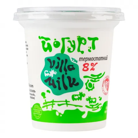 Йогурт Villa Milk 8 300 г стак. Грецький
