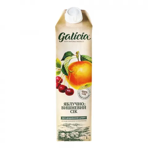 Сік Galicia 1 л Яблучно-вишневий