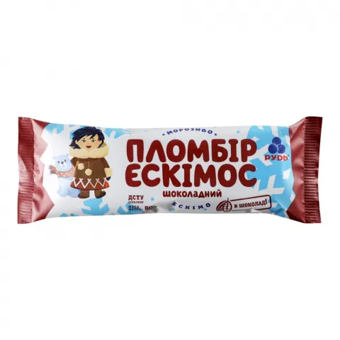 Морозиво Рудь Ескімос 80 г ескімо шоколад