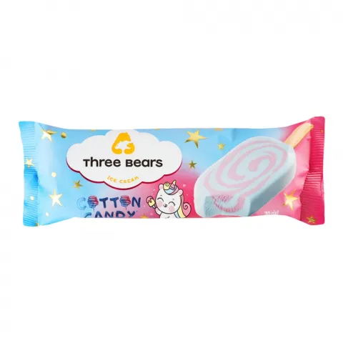 Морозиво Три Ведмеді 70 г Cotton Candy