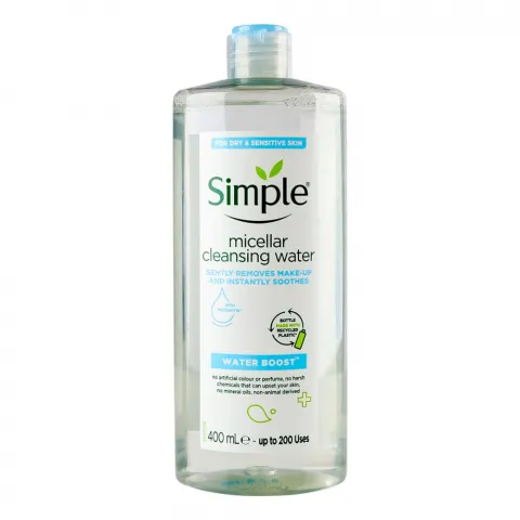 Міцелярна вода Simple 400 мл Water Boost