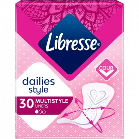 Прокладки щоден. Libresse 30 шт. Daily Fresh Plus Multistyle