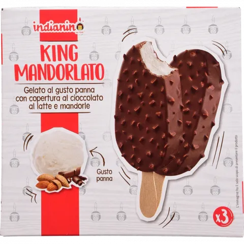 Морозиво Gelato d`Italia Indian 3х80 г у шок. з мигдалем на пал. (Італія) И974