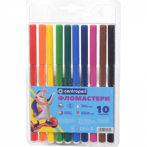 Фломастери Пінгвіни 10 кол. 7790/10 ТП