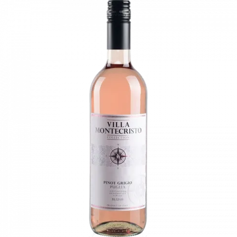 Вино VILLA MONTECRISTO Піно Гріджіо Апулія 12 0,75 л рожеве сух. (Італія)