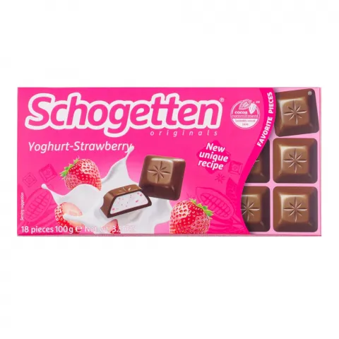 Шок SCHOGETTEN 100 г Полуничний Йогурт И705 (Німеччина)