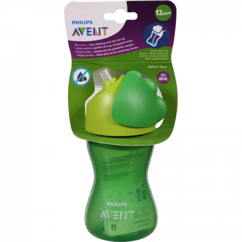 Чашка Avent 300 мл з трубочкой 12 міс. д/хлоп. SCF798/01