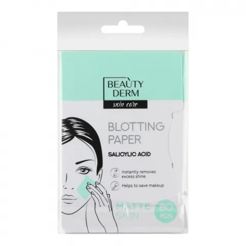 Серветки матуючі д/обличчя Beautyderm 80 шт. з саліциловою кислотою