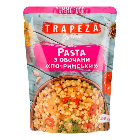 Крупа Трапеза Паста з овочами 250 г