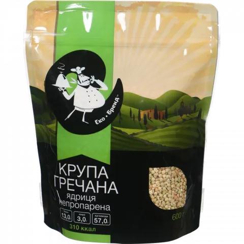 Крупа Моя Країна Гречана 600 г зелена