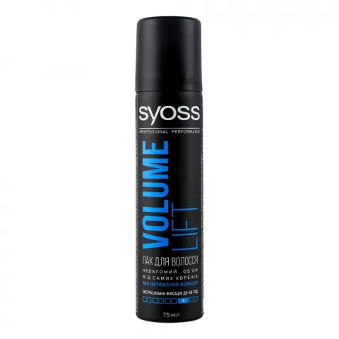 Лак д/волосся Syoss 75 мл міні Volume Lift