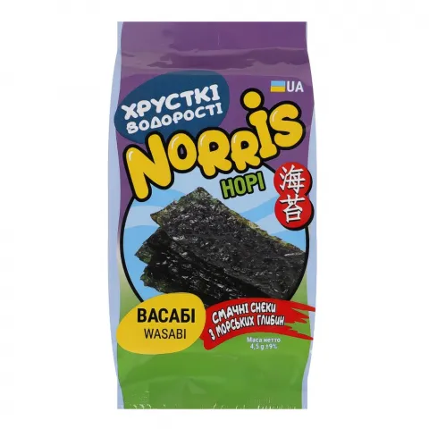 Чипси норі Norris 4,5 г з васабі