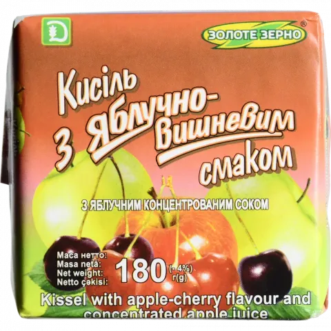 Кисіль Золоте зерно 180 г яблучно-вишневий