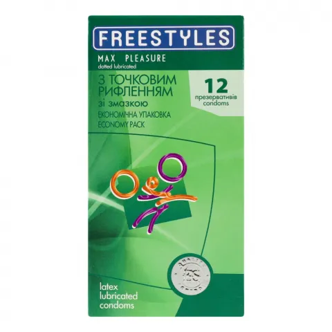 Презервативи Freestyles 12 шт. Max Pleasure