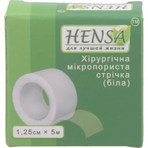 Хірургічна микропор. стрічка 1,25 см х 5 м (біла)