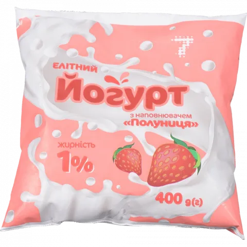 Йогурт 7` 400 г 1 п/е Полуниця`