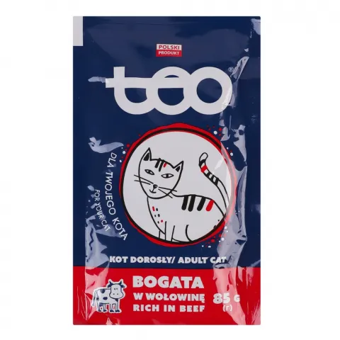Корм д/котів Тео 85 г з яловичиною