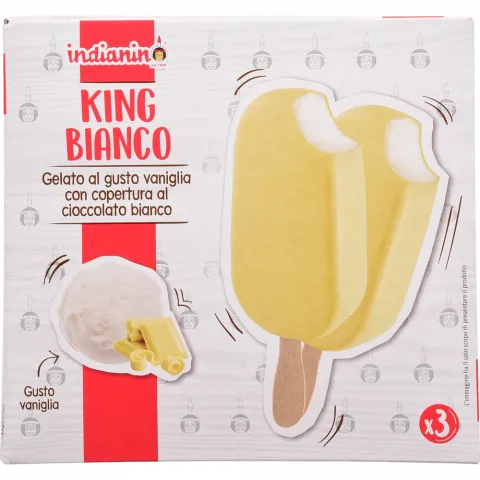 Морозиво Gelato d`Italia Indian 3х80 г у білому шок. на пал. (Італія) И950