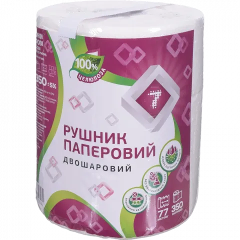Рушник папер. 7` 1 шт. Джамбо 350`