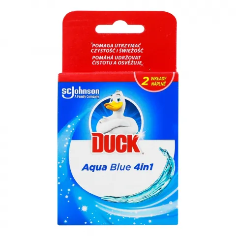 Освіж. д/унітазу Duck 2 шт. Aqua 4в1 Синій (змінний блок)