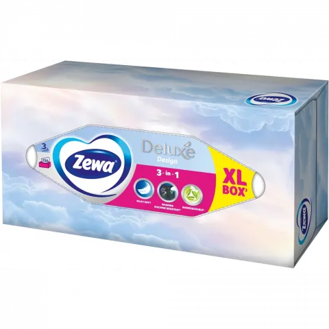 Серветки в кор. Zewa 150 шт. Deluxe