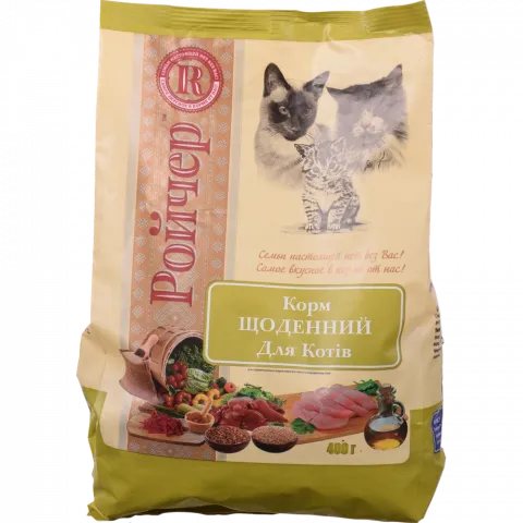 Корм д/котів Ройчер 400 г сух. Щоденний