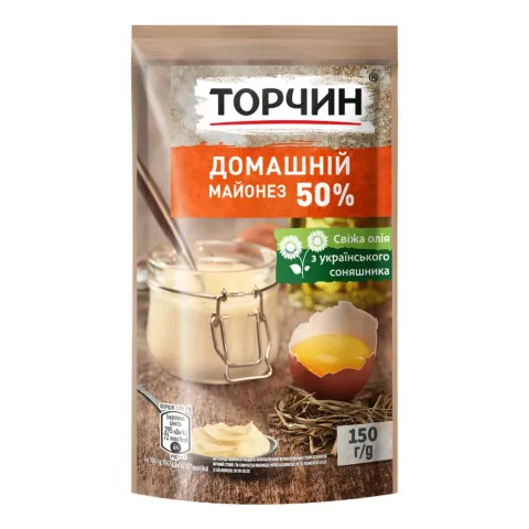 Майонез Торчин 150 г д/пак. Домашній