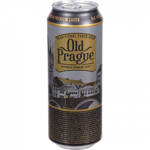 Пиво Old Prague 0,5 л з/б Bohemian Premium Lager