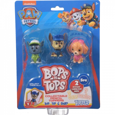 Ігровий набір фігурок-топерів Sambro Bop n Tops Щенячий патруль 5 фігурок PWP20-3562-KV-FO