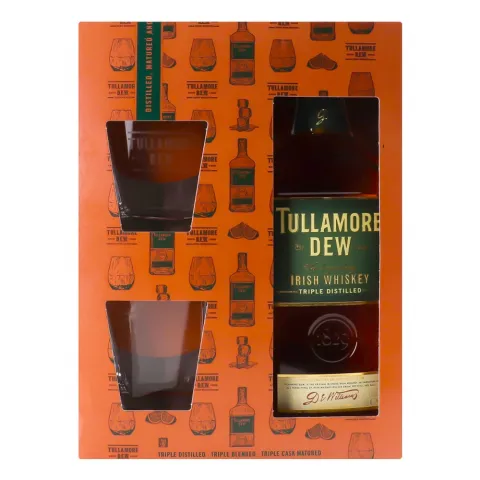 Віскі Tullamore Dew Original 0,7 л + 2 стакана 40