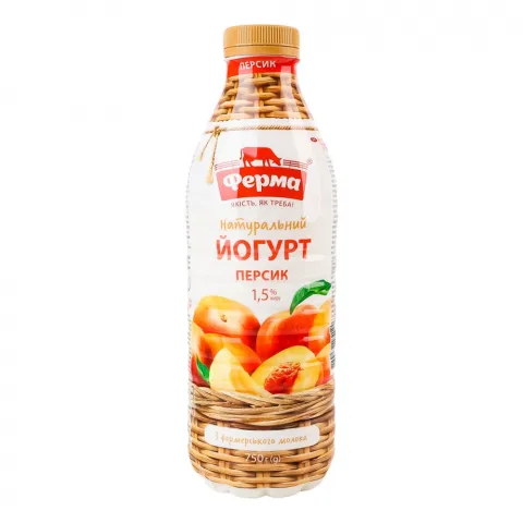 Йогурт Ферма 1,5 750 г Персик