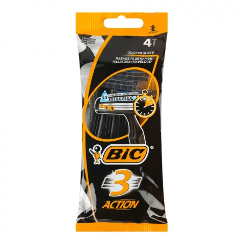 Станок д/гоління BIC 3 Action для чутлив. шкіри 4 шт.