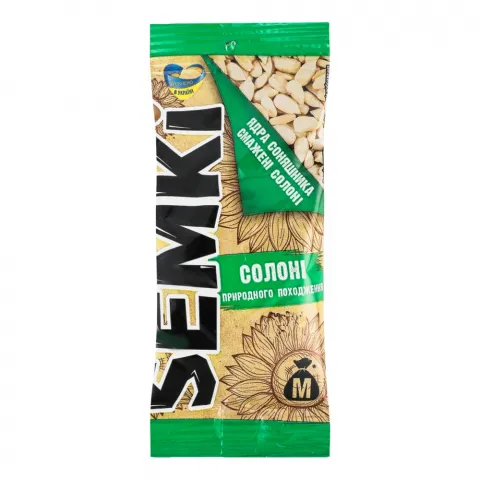 Насіння соняш. Semki 50 г пак. чищен. сол.
