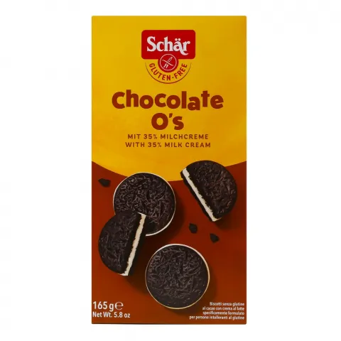 Печ Dr.Schar 165 г Chocolate O`s з какао та крем. нач. без глютену