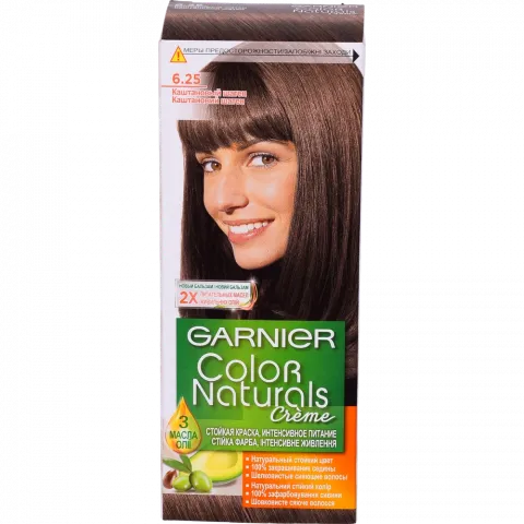 Фарба Garnier Color Naturals 6.25 Каштановий шатен