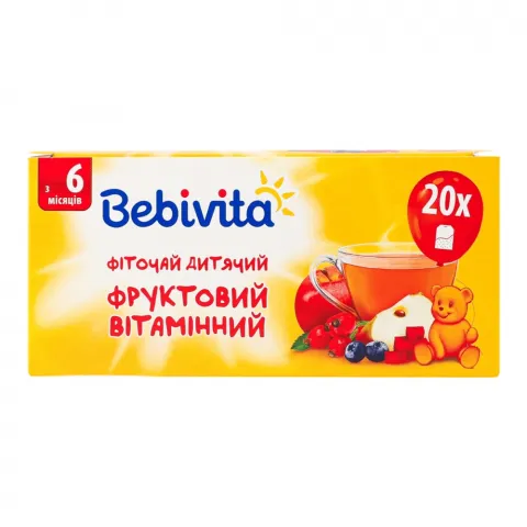 Фіточай Bebivita 30 г дит. фрукт. вітамінний 1378