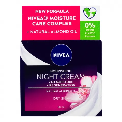 Крем д/обличчя Nivea 50 мл ніч. Живильний Інтенсивне зволоження та регенерація 24 год.
