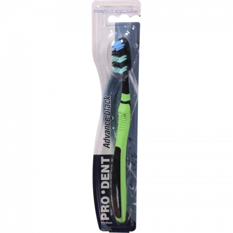 Зуб. щітка PRO-DENT середньої жорсткості Advance black