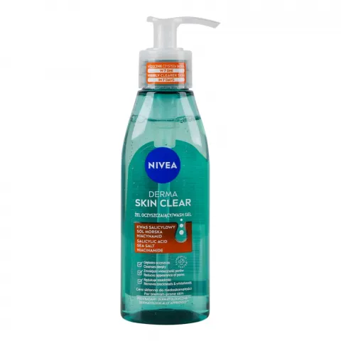 Гель д/обличчя Nivea 150 мл Очищуючий Derma Skin Clear