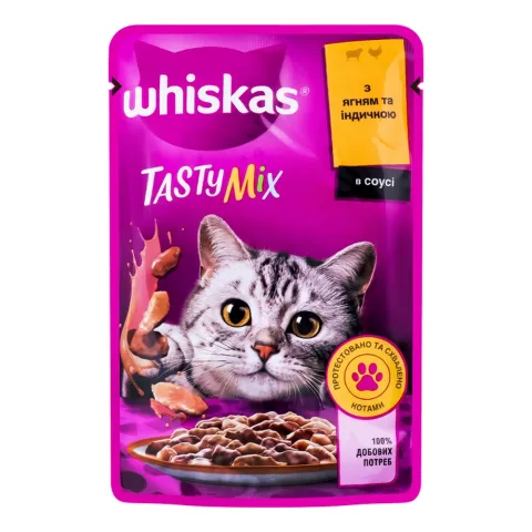 Корм д/котів Віскас Tasty Mix 85 г Ягня та Індичка