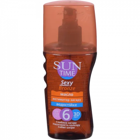 Олія д/засмаги Sun Time Sexy Bronze 150 мл активатор засмаги SPF-6 11538