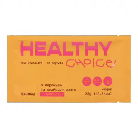 Шок Healthy Choice 25 г маракуя з слайсами манго