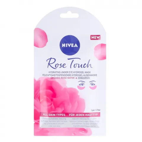 Патчі Nivea Organic Rose гіалуронові гідрогелеві 1 шт.