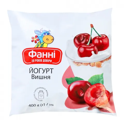Йогурт Фанні 400 г 1 п/е Вишня