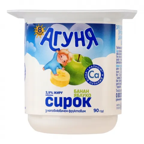 Сирок Агуня 3,9 90 г Банан-яблуко