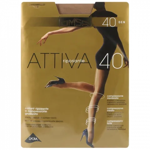Колготи жін. Omsa Attiva 40 Nero 2