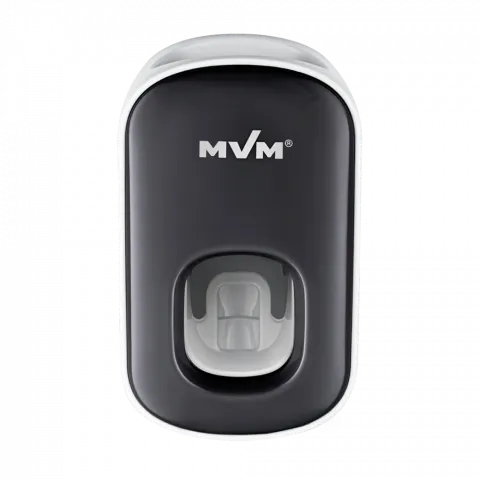 MVM Диспенсер для зубн.пасти ВР-24, клейкий, білий/чорний 7422