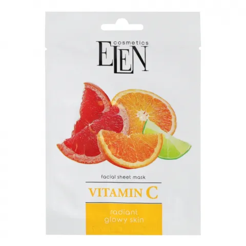 Маска д/обличчя Elen cosmetics25 мл тканиннаVitaminC