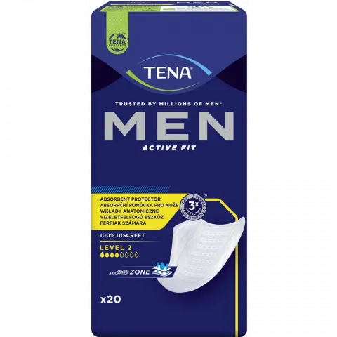 Прокладки урологічні Tena 20 шт. Men Active Fit Level 2
