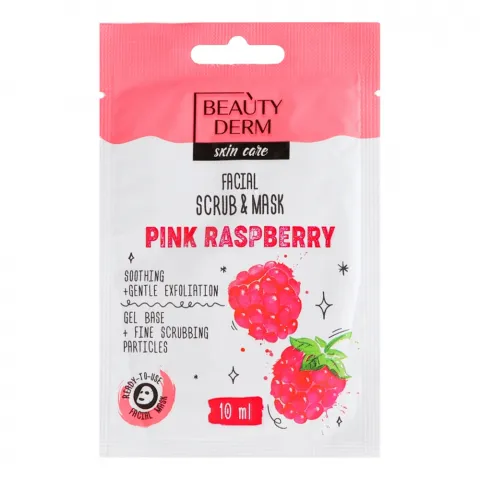 Маска д/обличчя Beautyderm 10 мл скраб Pink Raspberry
